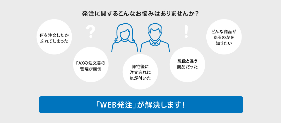 発注に関するこんなお悩みはありませんか？